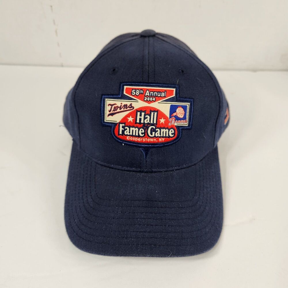 Minnesota Twins Atlanta Braves 2004 Hall Of Fame Game Baseball Cap Hat MLB USA